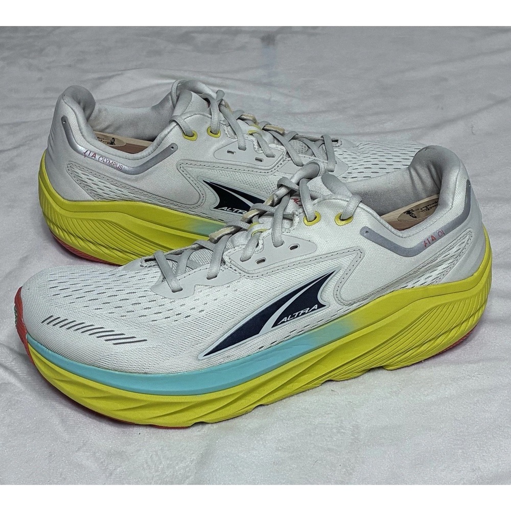 Altra VIA Olympus Running Shoes Mens 12.5 White Yellow AL0A82BW270 Cushion
